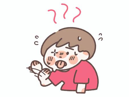 暑さで火照る人 火照る,暑い,汗,疲労,のぼせる,あおぐ,ぐったり,ほてり,病気,汗だくのイラスト素材