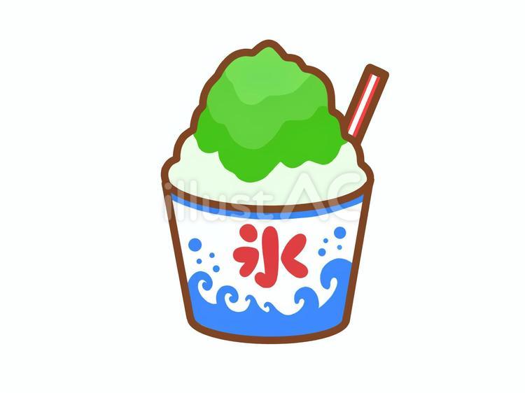 かき氷（メロン） かき氷,氷,メロンのイラスト素材