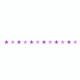 星のライン_紫 罫線,星,ライン,区切り,かわいい,シンプル,紫のイラスト素材