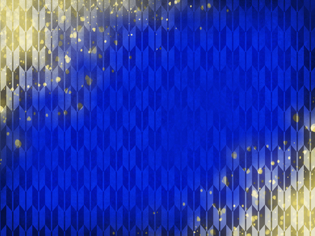 矢絣模様の紺と金の和風背景（上品・光）