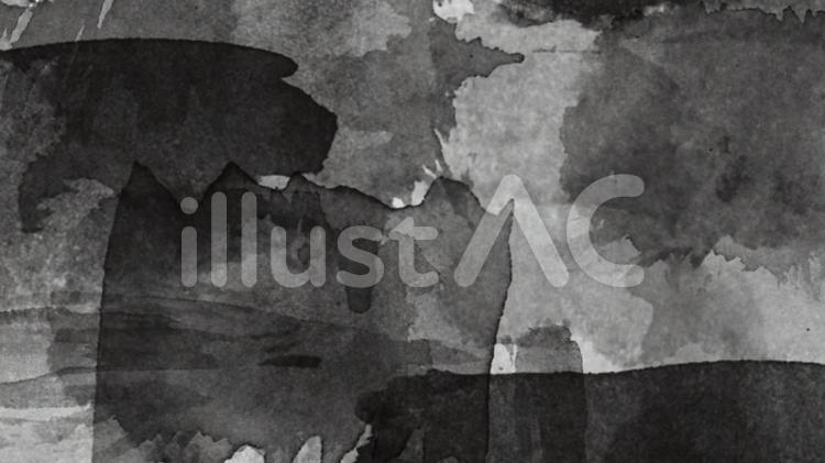 黒の抽象的な背景 墨,白黒,書道のイラスト素材