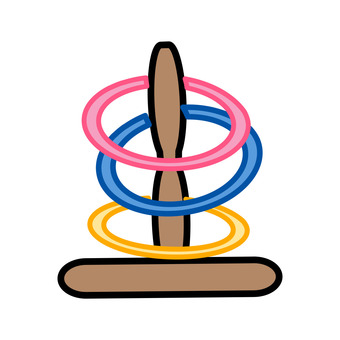 Illustration, jouets, jouer, lancer de sonnerie, 