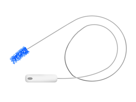 排水管クリーナー 排水管クリーナー,パイプクリーナー,ワイヤーブラシ,排水溝,掃除,水回り,洗面,キッチンのイラスト素材