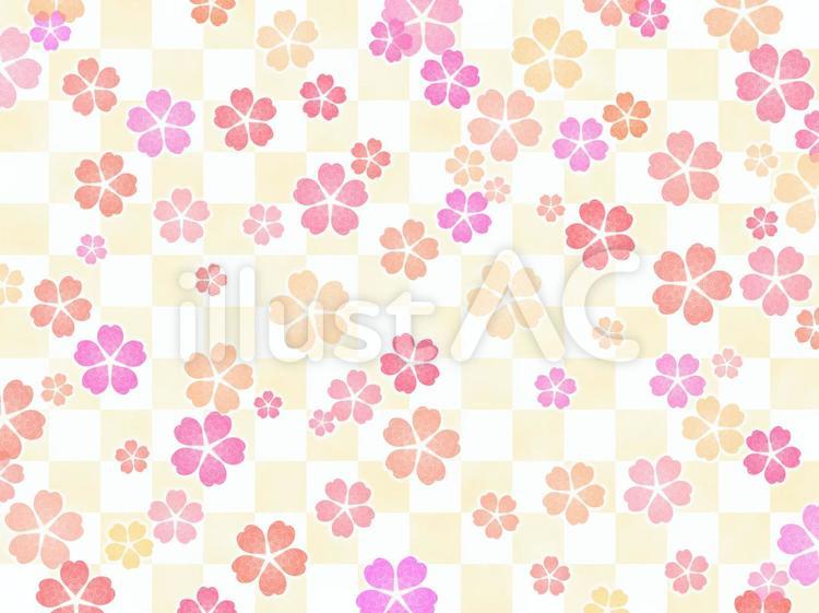 桜　黄色 桜,さくら,壁紙のイラスト素材