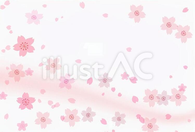 桜のウェーブ 桜,さくら,ウェーブのイラスト素材