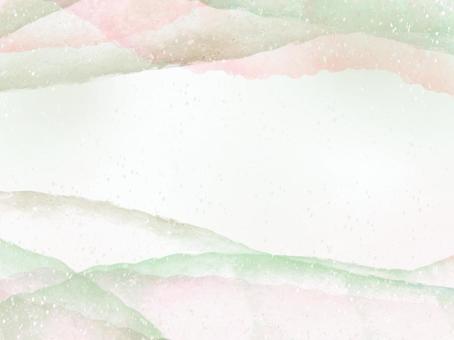 光の層シリーズ-grpk05 背景,抽象,水彩,グリーン,ピンク,桃色,抹茶色,シンプル,高級感,モダンのイラスト素材