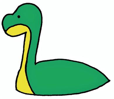 ネッシー ネッシー,未確認生物,首長竜,怪獣,怪物,恐竜,探検,メルヘン,ファンタジー,モンスターのイラスト素材