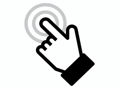 Finger icon to touch, , JPG, PNG and EPS