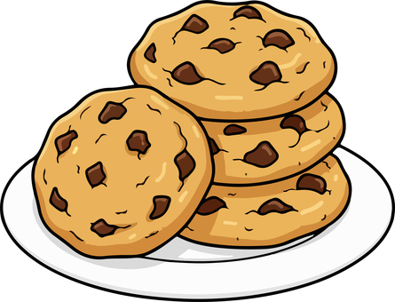 クッキー クッキー,おやつ,デザート,焼き菓子,チョコレート,チョコクッキー,ベクター,お菓子のイラスト素材