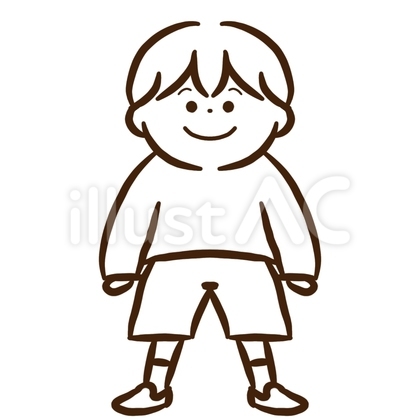 ぬりえ、男の子