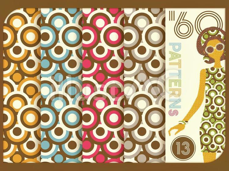 60年代風パターン13 パターン,背景,60年代のイラスト素材
