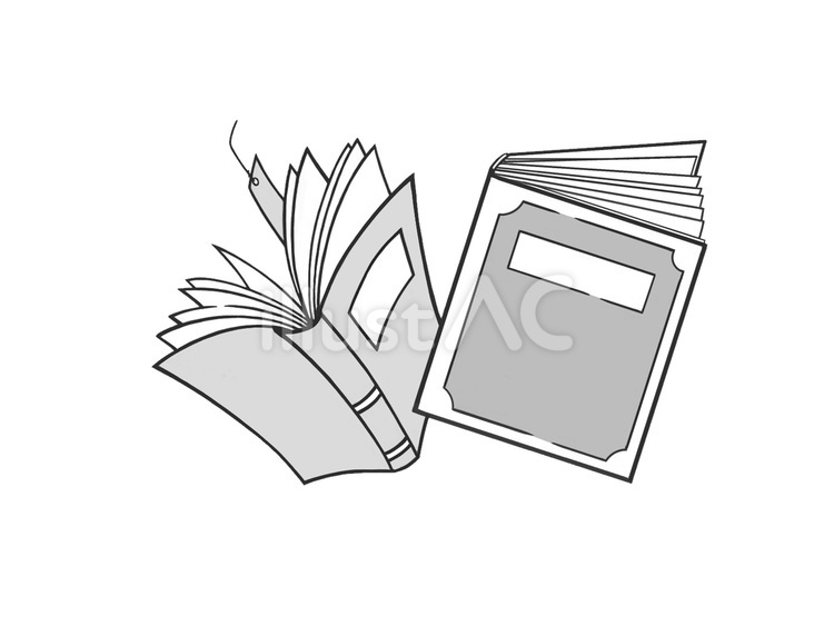 古めかしいイメージの動きのある感じの本 開く,閉じる,古文書のイラスト素材