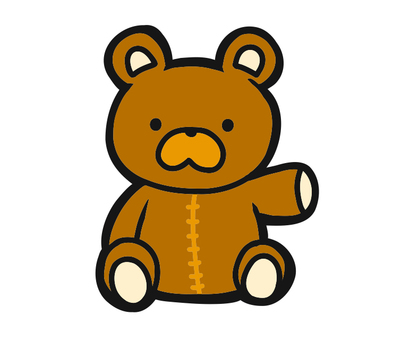ぬいぐるみ ぬいぐるみ,人形,くま,テディベア,可愛いのイラスト素材