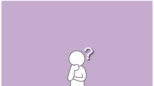 疑問を感じる壁紙・背景 疑問,不思議,謎,問いかけ,壁紙,背景,紫色,シルエット,人物のイラスト素材