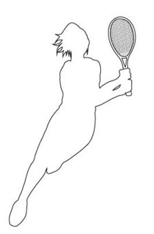 Illustration, tennis, silhouette, sports, 