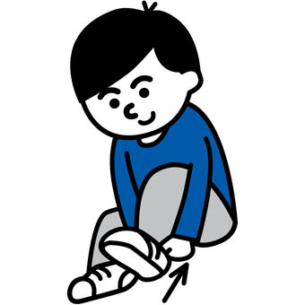 靴を履く 子ども 着替え動作 幼児,幼稚園,学校,生活習慣,履く,生活動作,視覚支援,手順,子ども,男の子のイラスト素材