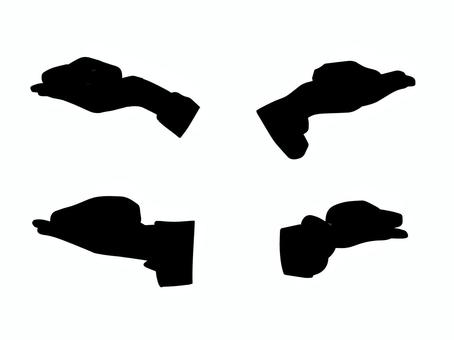 手の平にのせた車 手の平,車,乗せる,乗り物,片手,手元,手描き,シルエット,黒のイラスト素材