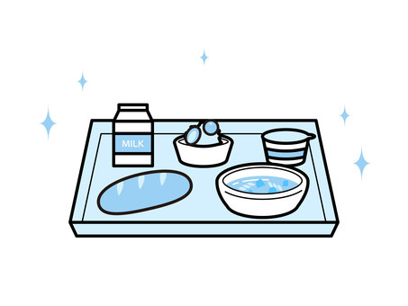 おいしい給食のイメージ03 食べ物,料理,給食,学校,小学校,中学校,高校,学園,献立,おいしいのイラスト素材