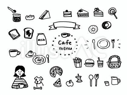 小さめのカフェイラスト