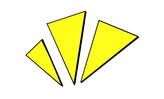 ちょんちょん黄色 ちょんちょん,黄,目立つ,強調,ポップのイラスト素材