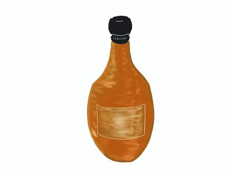 ウィスキー お酒,ウィスキー,ビン,飲み物,アルコール,シンプル,かわいい,手書き,デジタル,オリジナルのイラスト素材