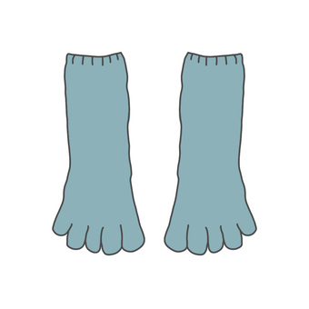 靴下　5本指 靴下,5本指,5本指ソックス,抗菌防臭対策,蒸れ対策,冷え対策,衣料,衣料小物のイラスト素材