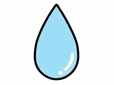 水滴アイコン（しずくのマーク） しずく,アイコン,水滴,マーク,涙,ピクトグラム,汗,イラスト,水色,デザインのイラスト素材