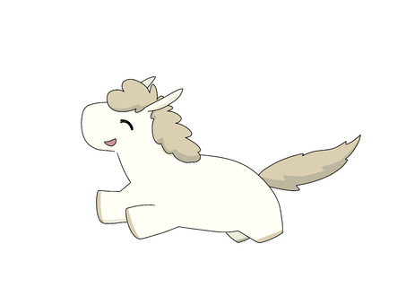 主役で張り切るお馬さんイラスト　白馬白毛 馬,動物,生き物,午年,干支,十二支,年賀状,2026年,新年,年賀状素材のイラスト素材