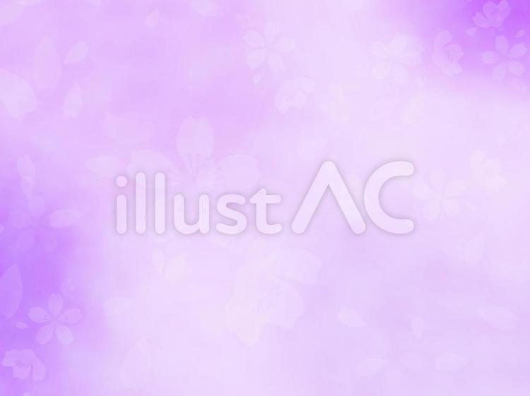 桜　和紙　紫 桜,紫,和紙のイラスト素材