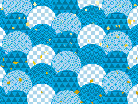 正月和風フレーム年賀状 年賀状,和柄,和風,正月,可愛い,美しい,ベクター,紙吹雪,パーティー,お祝いのイラスト素材