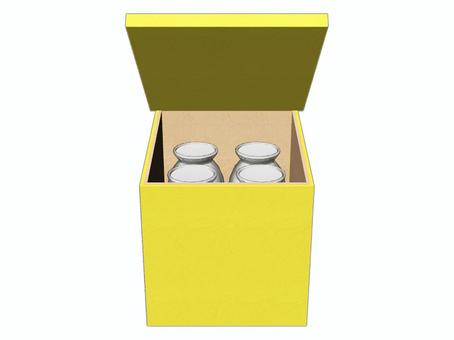 牛乳箱と牛乳瓶 牛乳,飲み物,牛乳箱,瓶,乳製品,カルシウム,生活のイラスト素材