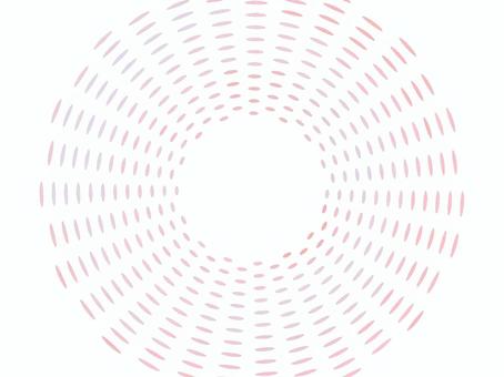 パステルピンクの楕円の集中線の背景