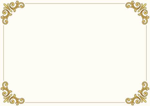 アンティークフレーム・単品1 フレーム,枠,飾り枠,おしゃれフレーム,アンティークフレーム,クラシックフレーム,ゴールド枠,ゴールドフレーム,背景,壁紙のイラスト素材