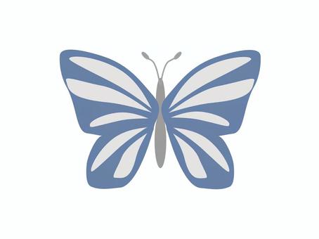 蝶単体　ネイビー