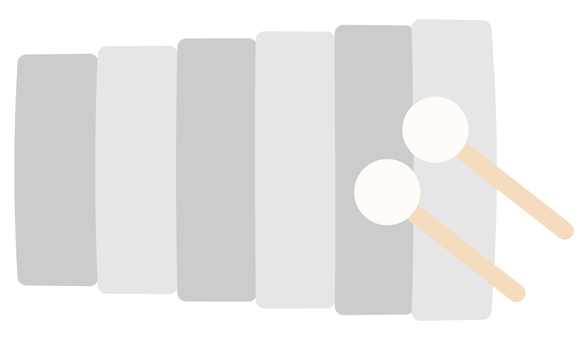 鉄琴 鉄琴,楽器,音楽,芸術の秋,芸術,演奏,音楽室,音楽隊,シンプル,かわいいのイラスト素材