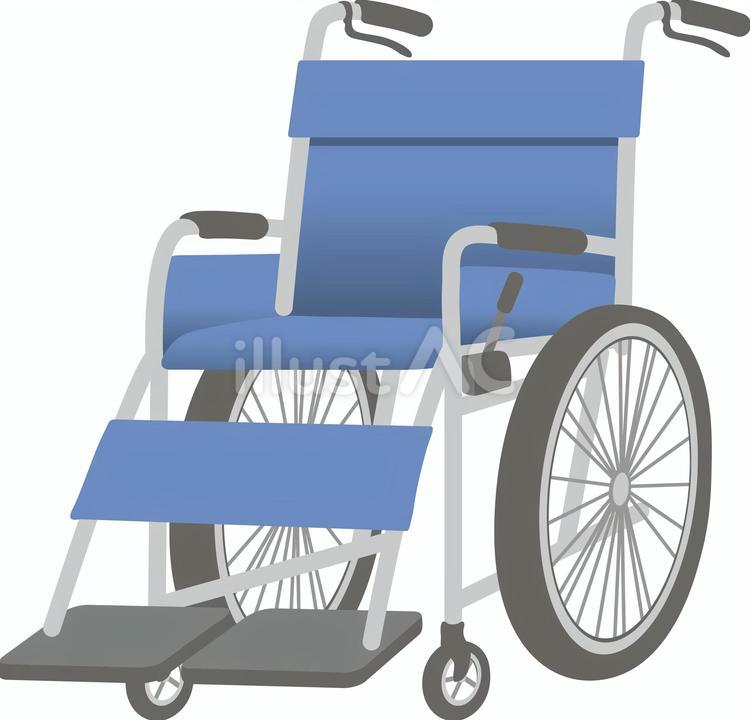車椅子（介護・福祉用具）斜め正面アングル 介護,福祉,医療のイラスト素材