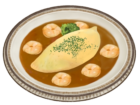 オムライスカレー2（海老入り）