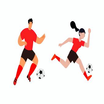 スポーツ 086 スポーツ 086 スポーツ,サッカー,サッカー選手,ボール,試合,チーム,トレーニング,男性,女性,運動のイラスト素材