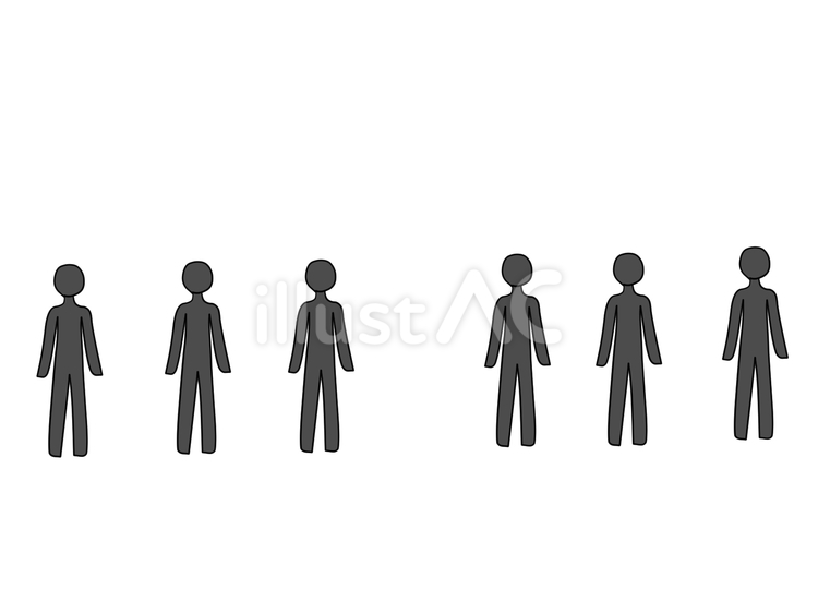 その他大勢 雑輩,人々,脇役のイラスト素材