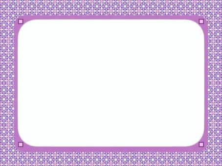 模様フレーム【紫】 フレーム,紫,飾り枠,模様,幾何学模様,レトロ,モダンのイラスト素材
