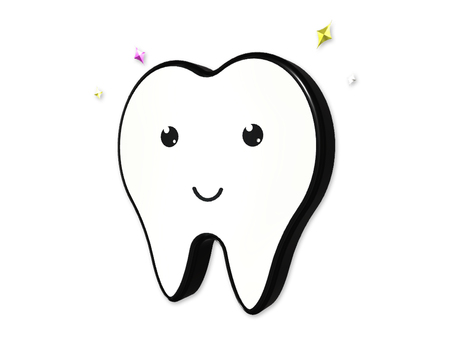 歯アイコン　キラキラ 歯,かわいい,キラキラ,永久歯,笑顔,ピカピカ,アイコン,マークのイラスト素材