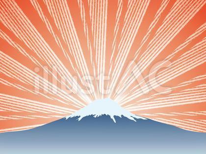 富士山(29)ギラギラ赤の初日の出
