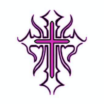 十字架 トライバルデザイン 十字架 トライバルデザイン 十字架,トライバル,ネオトライバル,ワンポイント,タトゥーデザイン,かっこいい,ロックのイラスト素材