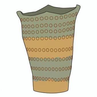 平底土器 平底土器 縄文時代,平底土器,土器,粘土,焼き物,容器,遺物,文化財,考古学,模様のイラスト素材