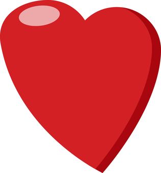 ハート⑧ ハート,ハートマーク,アイコン,かわいい,赤,お気に入り,柔らかい,ガーリー,絵文字,ワンポイントのイラスト素材