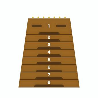 跳び箱 跳び箱,体育,運動,授業,学校,シンプル,スポーツ,運動会,中学校,高校のイラスト素材