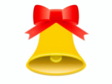 クリスマスベル11 クリスマス,ベル,アイコン,12月,冬,鐘,黄色,金色,12月24日,クリスマスイブのイラスト素材