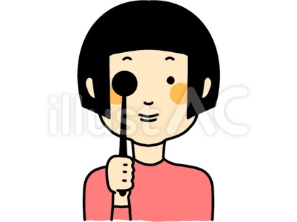 視力検査する人