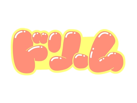 ドリー厶 文字,言葉,フォント,手書き風,販促,pop,見出し,丸文字,太字,ドリームのイラスト素材