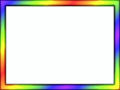 額縁フレ−ム　虹色